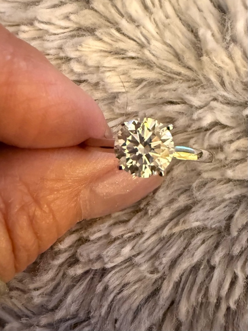 Moissanite Solitaire 925 Ring 2CT Size 10 - Picture 5 of 10
